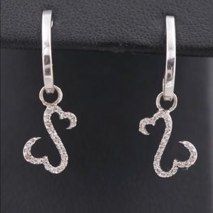 Open heart earrings by Jane Seymour